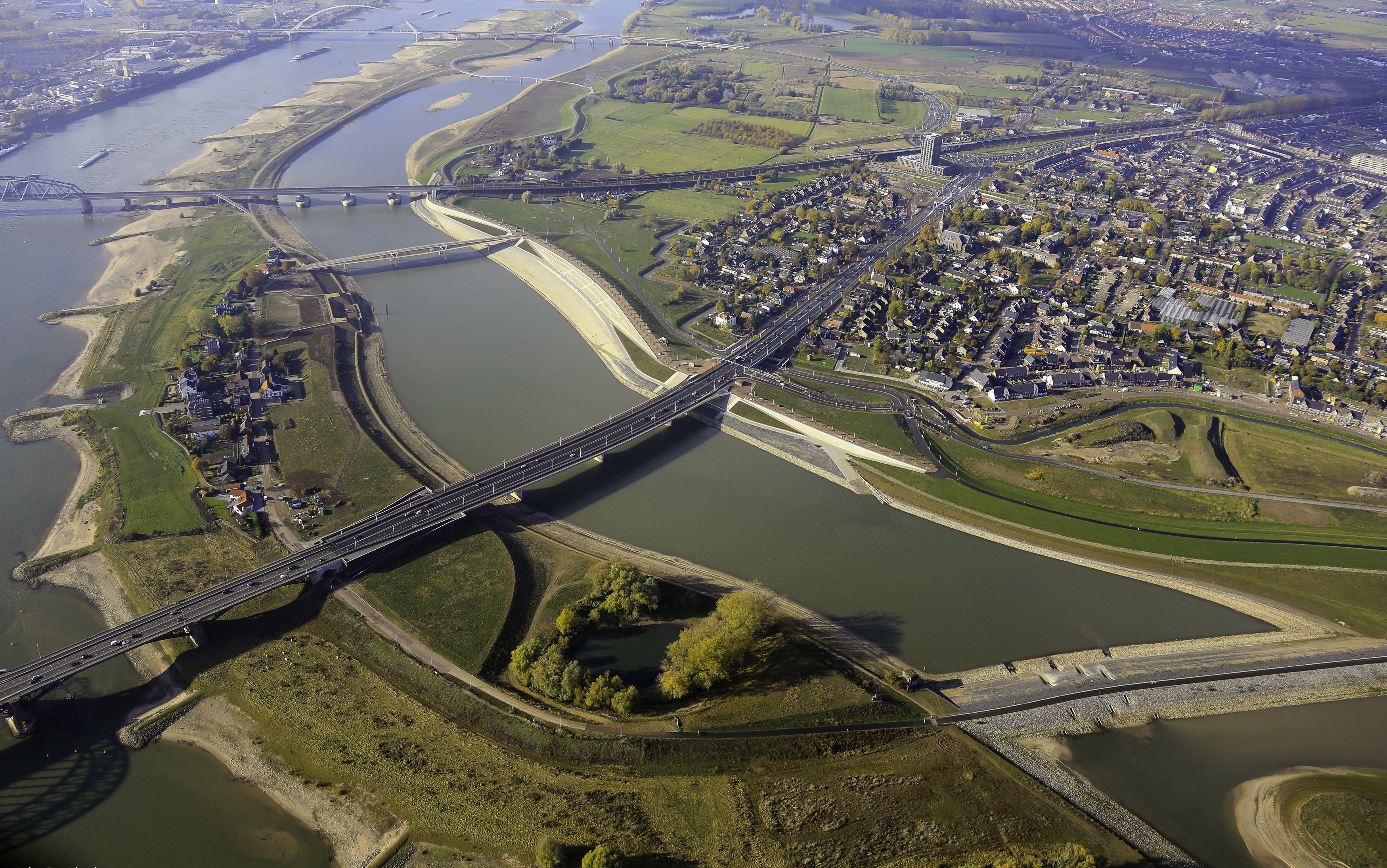 Het Rivierpark bij Nijmegen