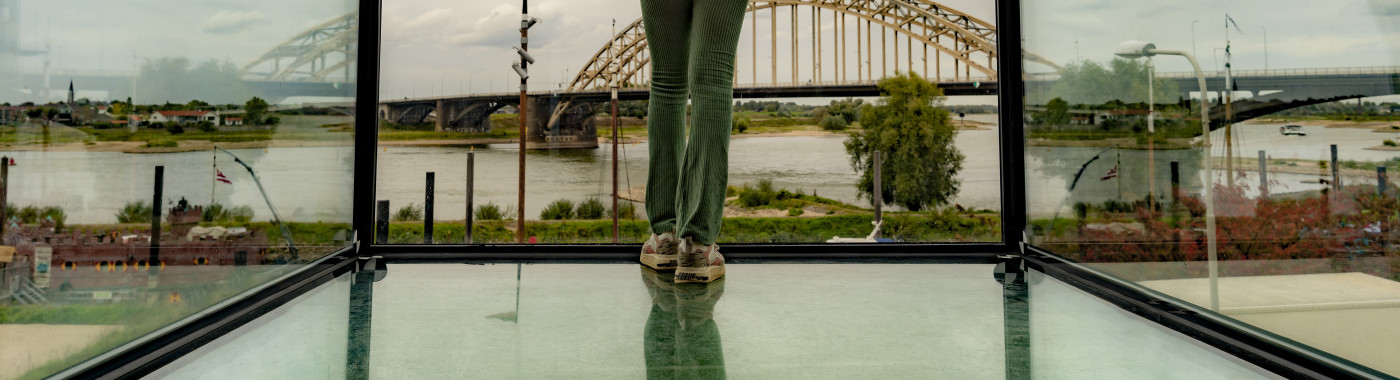 De glazen erker tijdelijk niet toegankelijk.