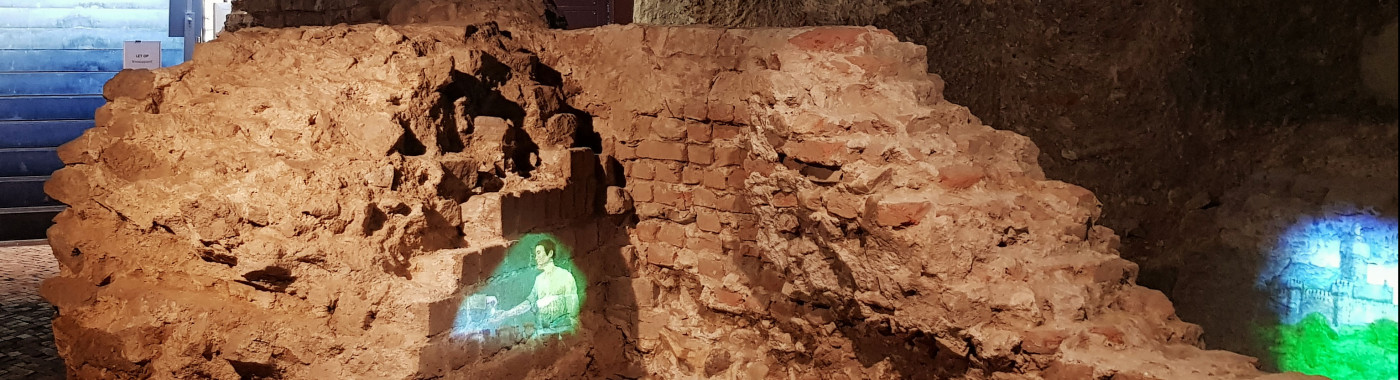 Resten van een Romeinse muur in De Bastei, 2e of 3e eeuw na Chr.