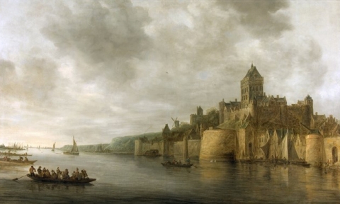 Zicht op het Valkhofkwartier in vroeger tijden