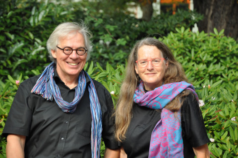 De architecten Marc van Roosmalen en Marlène van Gessel