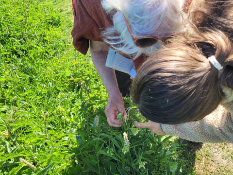Samen een plantje bekijken