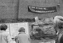 Foto gemaakt van protesten, gemaakt door Flip Franssen / RAN. 