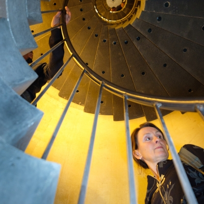 Het trappenhuis van De Bastei, een bijzondere ervaring (foto: Peter Eekelder)